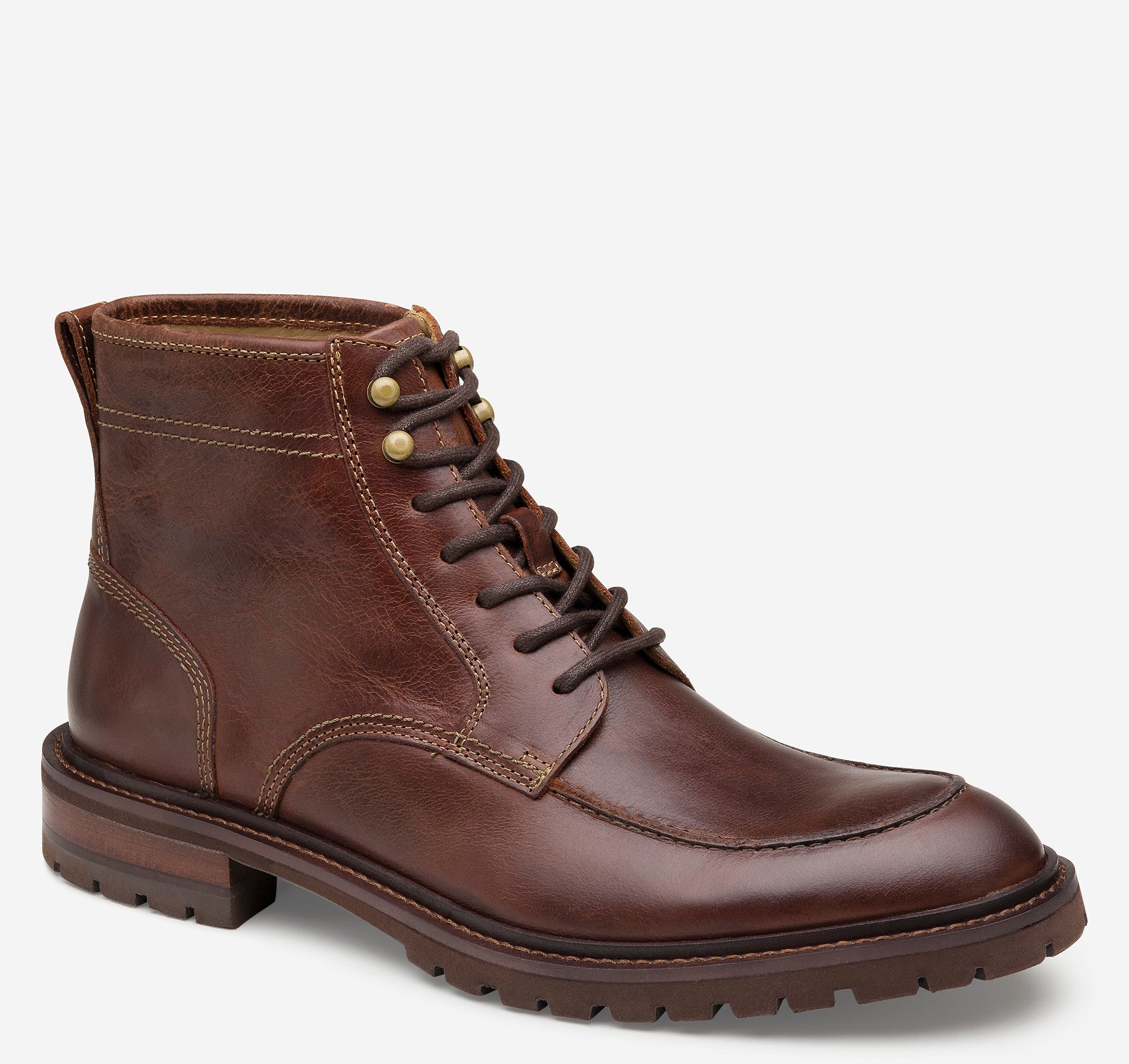 JM Barrett Plain Toe Boot Style 20-1993 Mahogany