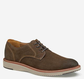 JM STYLE 20-4340 UPTON PLAIN TOE DARK BROWN NUBUCK