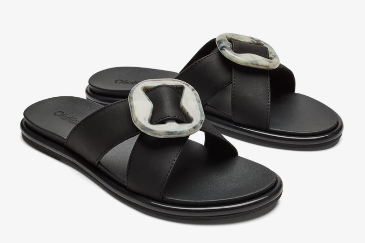 Olukai Women's La‘i Slide (20511-LRLR) Black