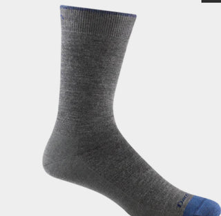 Darn Tough 6032 Gray Men's Solid Crew Lightweight Lifestyle Sock