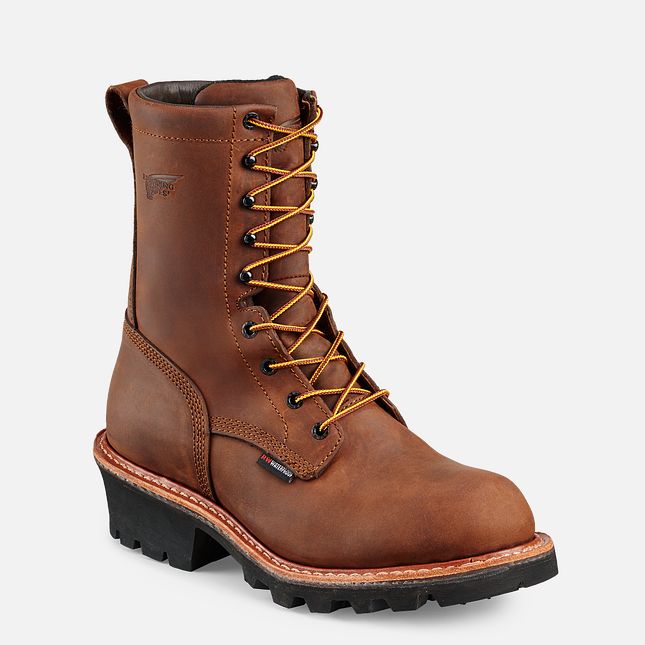 RW STYLE 620 LOGGERMAX MEN'S 9-INCH WATERPROOF SOFT TOE BOOT