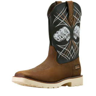 Ariat Men's Activator Live Free Safety Toe Work Boot (10074288) Distressed Brown