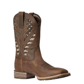 Ariat Men's Hybrid VentTEK Western Boot (10038340) Distressed brown