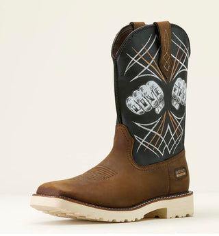 Ariat Men's Activator Live Free Safety Toe Work Boot (10074288) Distressed Brown