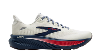 Brooks Women's Ghost 18 (120482-231) Coconut/Red/Blue