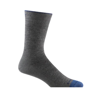 Darn Tough 6032 Gray Men's Solid Crew Lightweight Lifestyle Sock