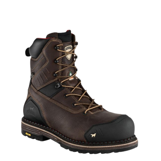 IRISH SETTER #83882 EDGERTON XD MEN'S 8-INCH WATERPROOF LEATHER PUNCTURE RESISTANT SAFETY TOE BOOT