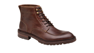 JM Barrett Plain Toe Boot Style 20-1993 Mahogany