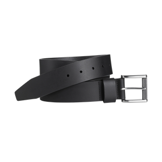 Johnston & Murphy Mahogany Roller Buckle Black Belt