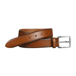 Johnston & Murphy Style 75-7555 Feather-Edge Dress Belt Tan