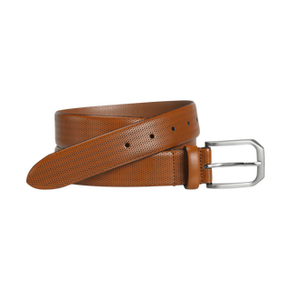 Johnston & Murphy Tan Micro Perf Belt