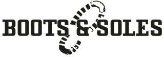 Black logo with 'Boots & Soles' text and a boot silhouette on a black background | Effingham, IL