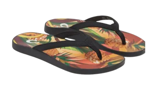 OLUKAI WOMEN'S PUAWE (20498-40PZ) BK/PINEAPPLE