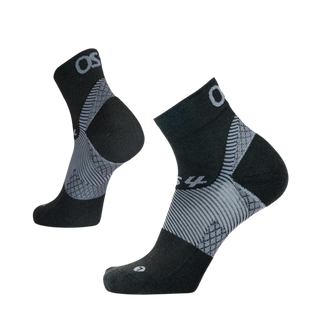OS1st Plantar Fasciitis Socks | 1/4 Crew (34341B) Black