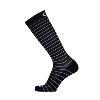 OS1st Wellness Compression Socks | Over the Calf (OS1-41343BS) Black with Stripes