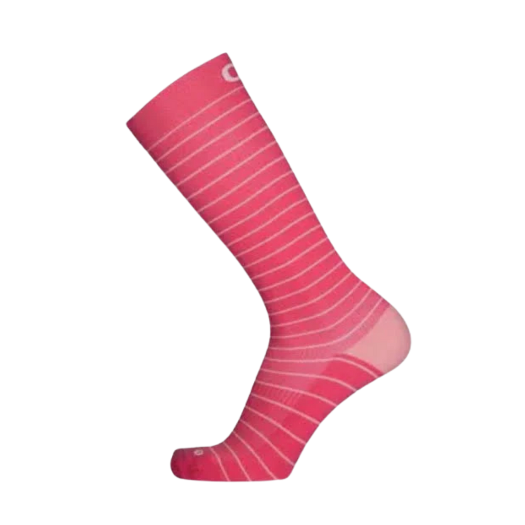 OS1st Wellness Compression Socks | Over the Calf (OS1-4134) Pink Strip ...