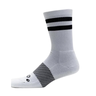 OS1st Wicked Comfort Socks | Crew (96347WS) White/Black Stripe