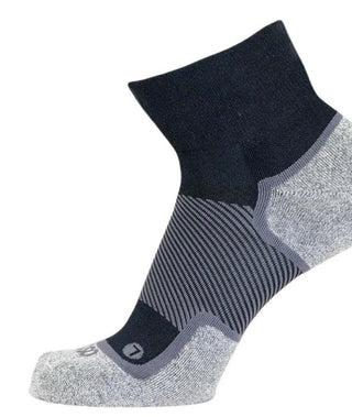OS1st Wide Wellness Performance Socks Quarter Crew (38447) Black