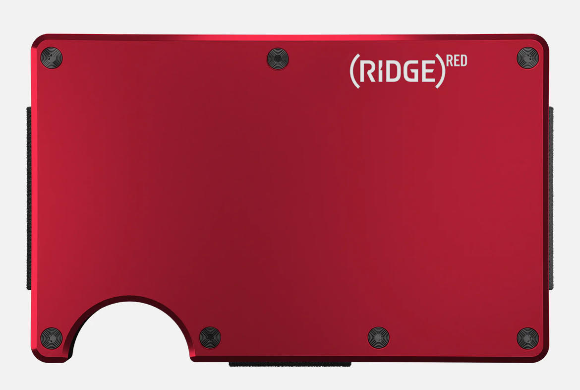 Ridge Wallet - (RED)