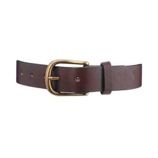 RW LEATHER MEN'S BELT IN BURGUNDY VASA LEATHER, STYLE 96543