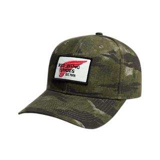 RW Trucker Cap Unisex Ball Cap in Camo/Black (98080)