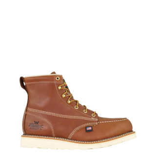 THOROGOOD STYLE 804-4200 AMERICAN HERITAGE – 6″ TOBACCO SAFETY TOE – MOC TOE MAXWEAR WEDGE™