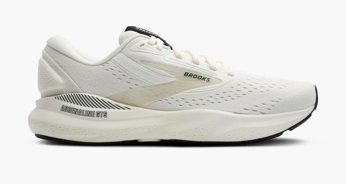 Brooks Men's Adrenaline GTS 24 (110437-137) Coconut/Black/White Sand