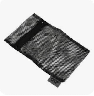 OS1st Mesh Laundry Bag with Zipper (Black)