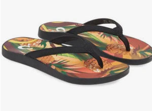 OLUKAI WOMEN'S PUAWE (20498-40PZ) BK/PINEAPPLE