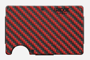 Ridge Wallet - Red Carbon Fiber