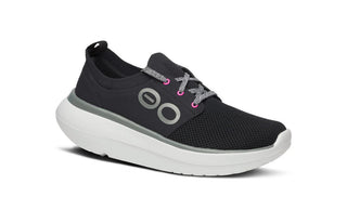 Oofos Women's Oomy Stride (#5077) White/Black/Pink