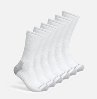 Red Wing (97268) 6 Pack Crew Socks - White
